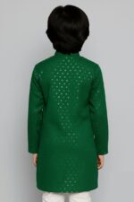 Premium Impoted Cotton Lucknowi Chikankari Kurta for Kids | Baby Boy Pure Cotton Chikankari Kurta Set | Wedding Kurta for Boys - Image 2