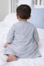 Baby Boy Cotton Jubba Thobe | Arabic Jubba for kids Boy | Arab Sheikh Dress for Baby Boy | Eid & Ramadan Dress for Kids - Image 3