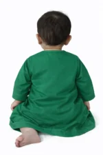 Kids Omani Thobe Bottle Green | Baby Boy Arabic Jubba | Cotton Islamic Dress for Boys (6 Months – 6 Years)