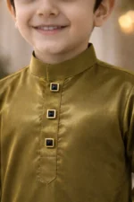 ISLIBA Premium Cotton Arabic Jubba Thobe for Boys | Ramadan & Eid Wear | Soft Comfortable Fabric | Hand-Tailored Stitching | Jubba for Baby Boys & Kids - Image 2