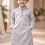 ISLIBA Premium Cotton Arabic Jubba Thobe for Boys | Ramadan & Eid Wear | Soft Comfortable Fabric | Hand-Tailored Stitching | Jubba for Baby Boys & Kids