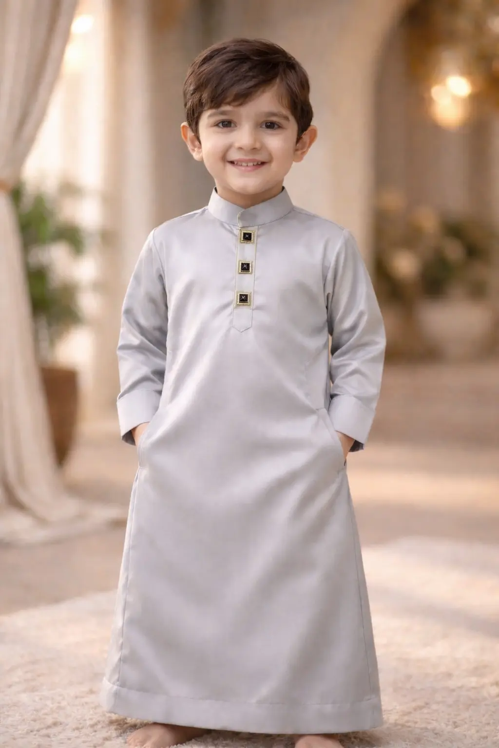 ISLIBA Premium Cotton Arabic Jubba Thobe for Boys | Ramadan & Eid Wear | Soft Comfortable Fabric | Hand-Tailored Stitching | Jubba for Baby Boys & Kids ISLIBA Premium Cotton Arabic Jubba Thobe for Boys | Ramadan & Eid Wear | Soft Comfortable Fabric | Hand-Tailored Stitching | Jubba for Baby Boys & Kids