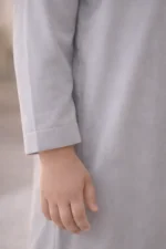 ISLIBA Premium Cotton Arabic Jubba Thobe for Boys | Ramadan & Eid Wear | Soft Comfortable Fabric | Hand-Tailored Stitching | Jubba for Baby Boys & Kids - Image 4