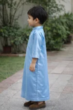 Saudi Arabic Thobe for Boys & Baby Boys | Kids Jubba Thobe | Cotton Polyester Blend | Islamic Dress for Ramadan, Eid & Daily Wear - Image 2